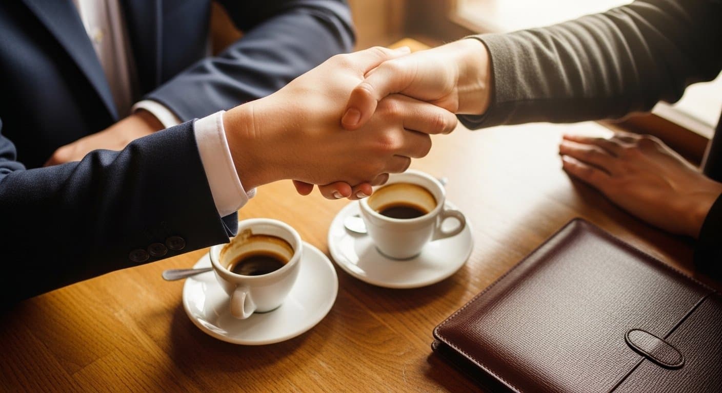 Small business owner meeting a Harrow accountant
